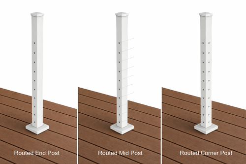 Avalon Cable Rail Surface Mount Posts