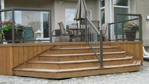 Q-glue  Glass Railing for Decks