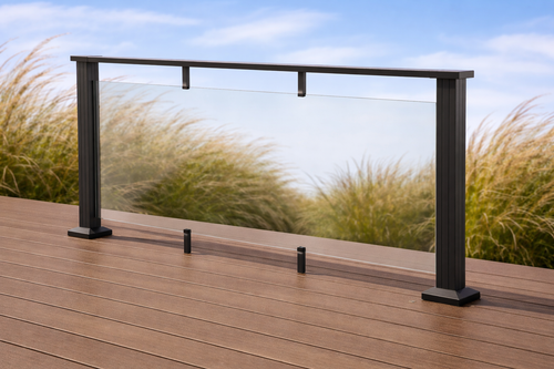 Glass Continuous Top Rail