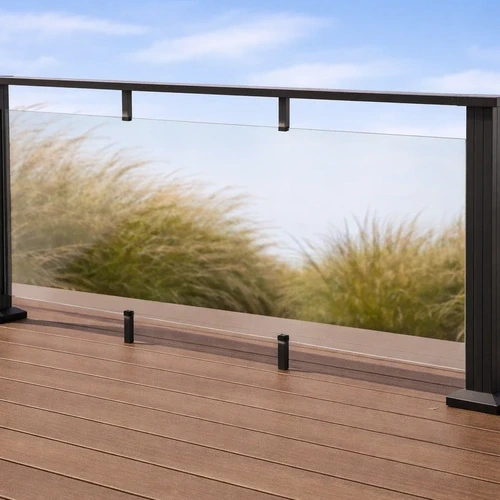 Glass Continuous Top Rail by Deckorators 