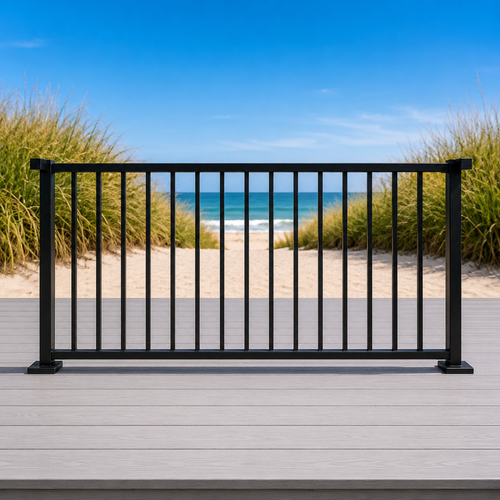 Excalibur Powder Coated Galvanized Steel Deck Railing