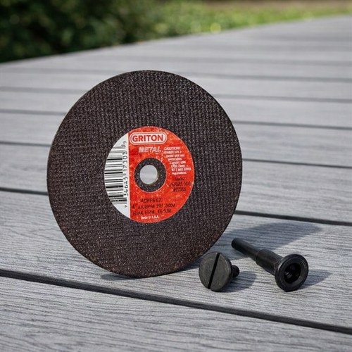 Mandrel and Two Cut Off Wheels