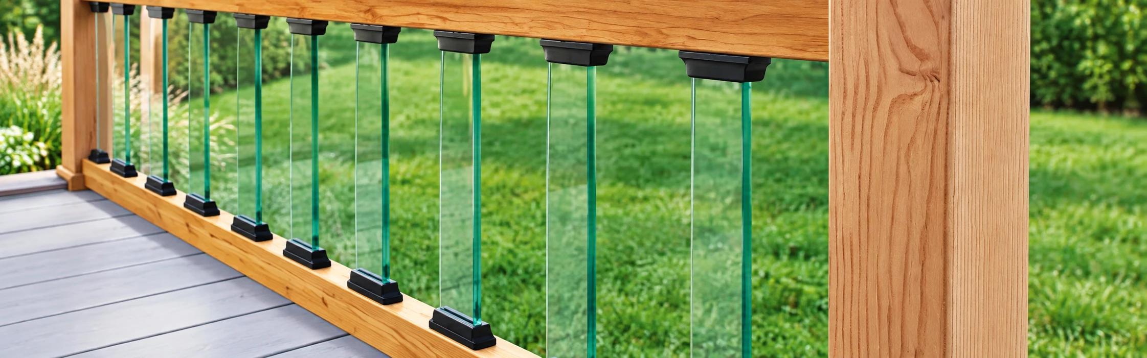 4" Baluster Glass Railing