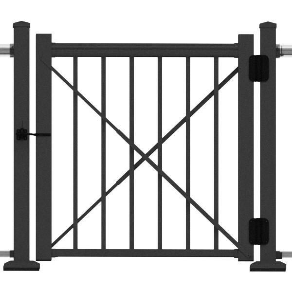 Matte Black 36" Avalon Gate Kits with Hardware