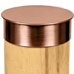 Tiara 7 inch Round Copper Post Caps