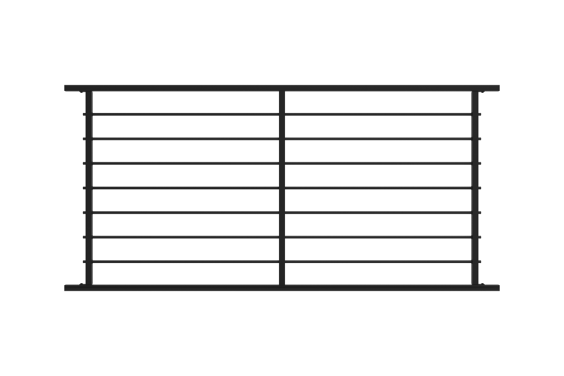 6' x 34" Level Rail Panel