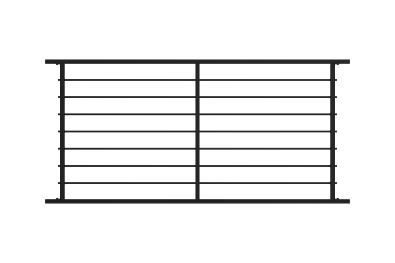 6' x 40" Level Rail Panel