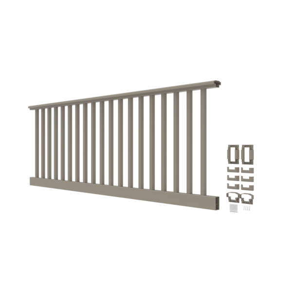 White 6'x36"-level Endurance Vinyl Railing ~ Square Balusters (Alt SKU)