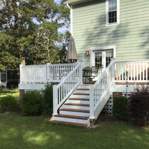 Brass Tube and Flat Bar Stair Screen and Handrail with light