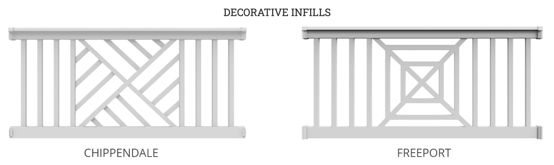 Rdi Decorative Vinyl Handrail Deck Expressions