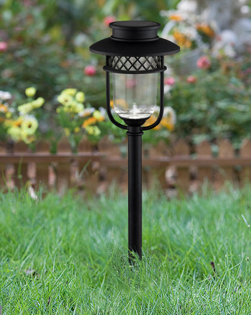 BLACK STAINLESS STEEL LANDSCAPE ~ PATH & GARDEN LIGHT - 2 PK GL1101