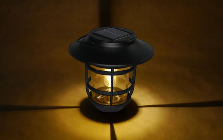Black Aluminum Nottingham Solar Hanging Coach Light by Classy Caps SHW553
