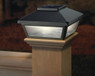 Accent Black Solar Post Cap by Deckorators