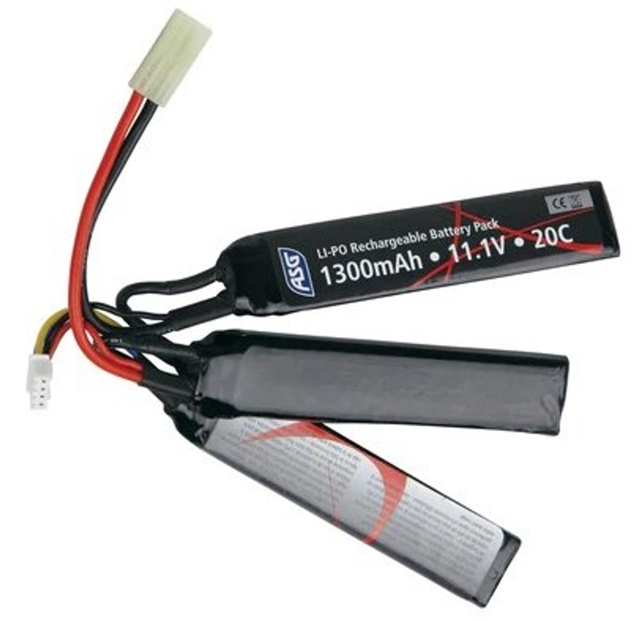 Batterie LiPo 3 éléments 11,1V 1300mAh ASG