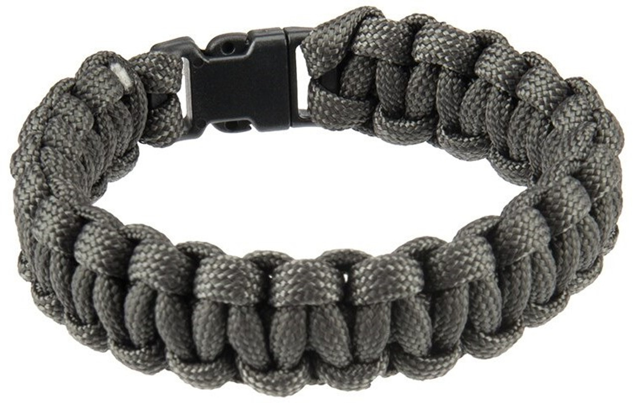 Para Cord Survival Bracelet Black Size Small