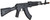 Lancer Tactical Kalashnikov KR-103 AEG Rifle w/ Folding Stock facing right angled