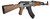 Lancer Tactical Faux Wood AK47 facing right stylized