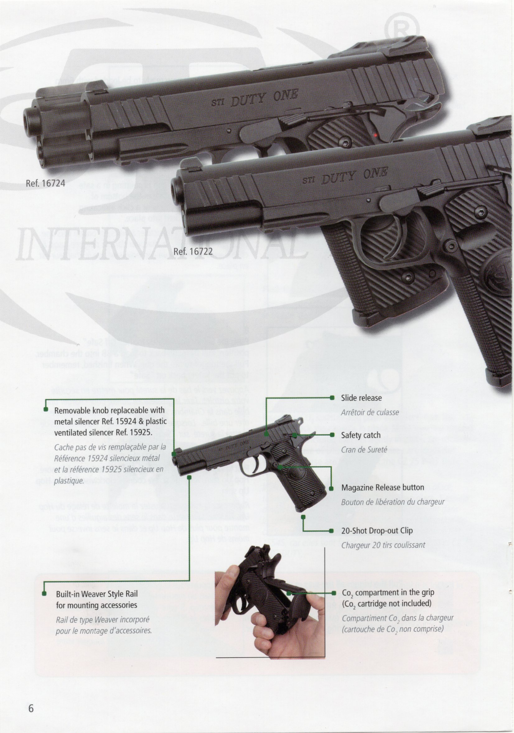 ASG STI Duty One Partial Blowback - Fox Airsoft LLC