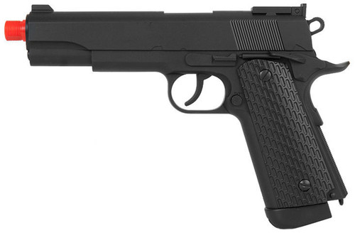 Wellfire G292B-CR M1911 Non-Blowback CO2 Airsoft Pistol, Clear