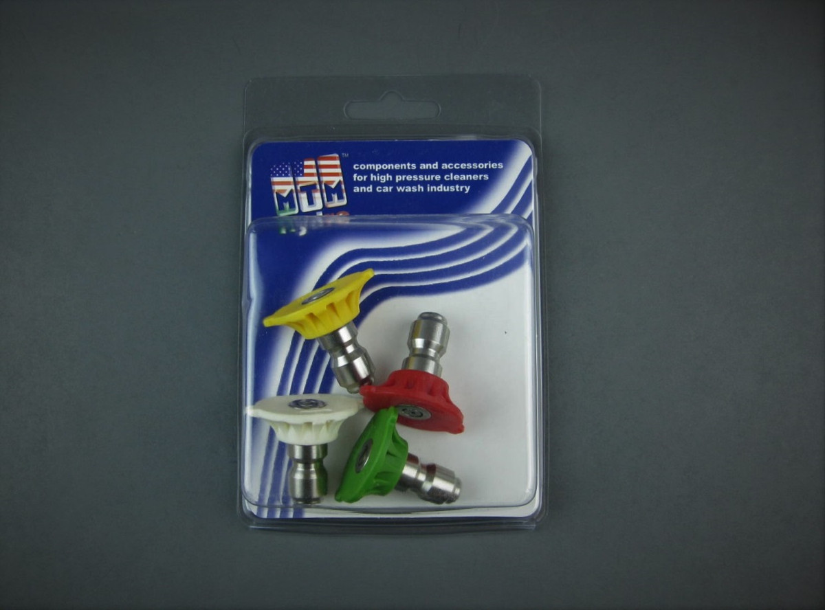 MTM Hydro 17.0156 QC Hydrojet SS 3.0 Power Washer Tips 4 Pack