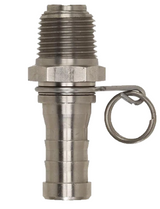 Westco Sanitary™ Stainless Live Swivel Connector for Washdown Spray Guns 1/2" NPT x 3/4" Barb 