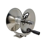General Pump D30001SS Stainless Steel Hand Crank Hose Reel 3/8" x 50' 4000psi