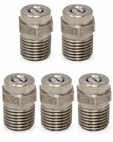 General Pump 105058 1/4" NPT-M Stainless Steel Pressure Washer Nozzle 5 Pack 15 Degree #6.0