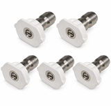 General Pump SHC40040Q 1/4" Quick Connect Pressure Washer Spray Nozzle White 40 Degree #4.0 5-Pack