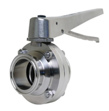 Westco Sanitary™ Clamp End Stainless Steel Butterfly Valve w/ 12 Position Handle