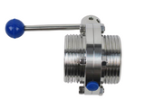Westco 1 1/2" Sanitary Butterfly Valve With Threaded Ends