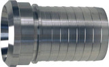 Westco Sanitary CBSR / FBS-SS Female Plain Bevel Seat Crimp Hose Stem Shank