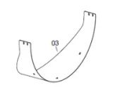 Veloci Heater Replacement Lower protection – 48.9124