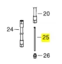 Veloci Heater Replacement Suction pipe L = 220mm – 48.9164