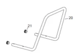 Veloci Heater Replacement BLAZE 200 Handle – 48.9190