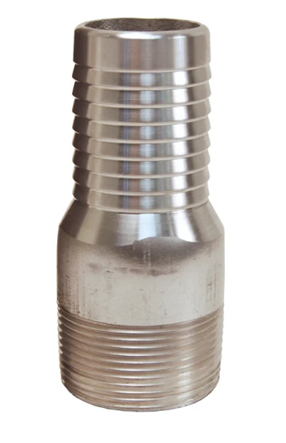 Dixon STC10 Plated Steel King Combination Nipple 1" NPT x 1" Hose ID