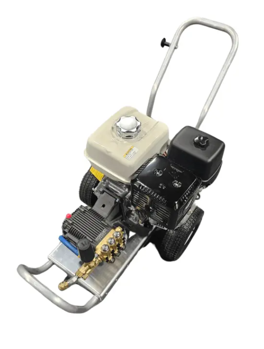 Veloci / MTM Hydro 43.2004 PRESSURE WASHER HONDA GX200 - 3GPM @2500PSI ON WHEELED CART
