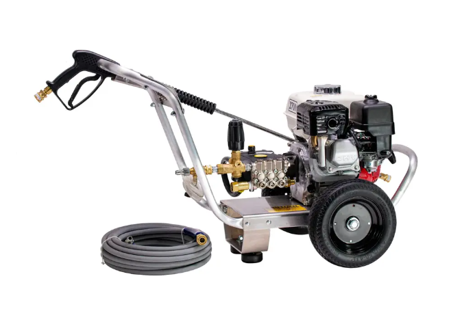 Veloci / MTM Hydro 43.2008 PRESSURE WASHER HONDA GX200 - ITALY PUMP 3GPM @2500PSI WHEELED CART - EDM-E3