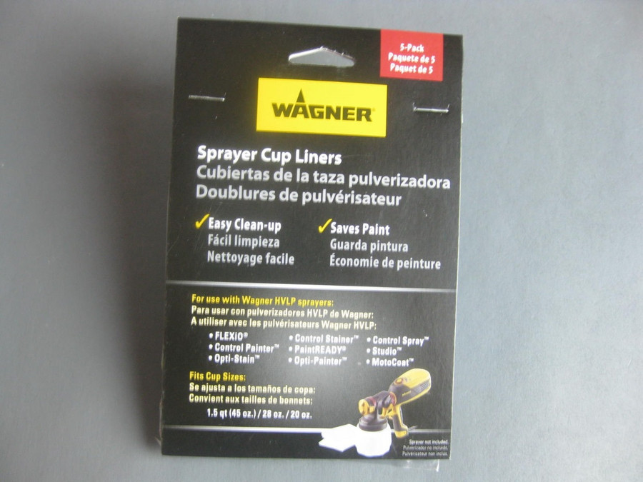 Wagner 0529071 / 529071 Sprayer Cup Liners 5 Pack -OEM