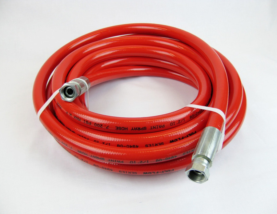 Poly-Flow Series 4940 high pressure airless spray paint hose. 10,000 PSI Maximum.