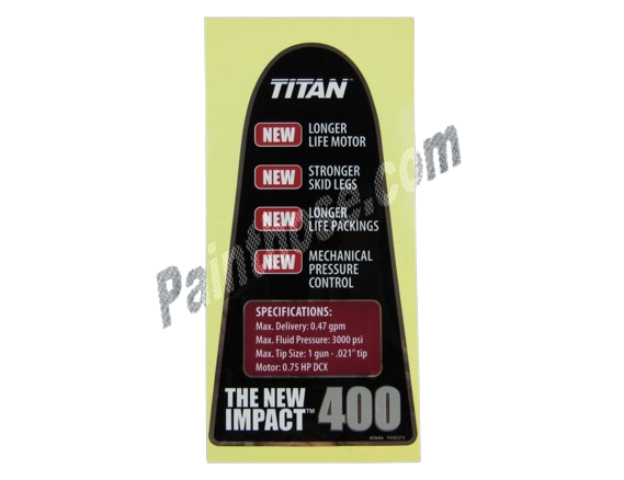 Titan 532715 Features Label Impact 400
