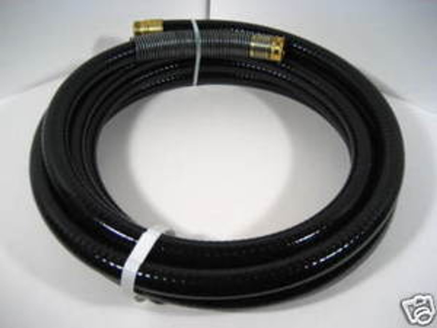 HVLP 30' Turbine Air Hose with Spring Guard, black