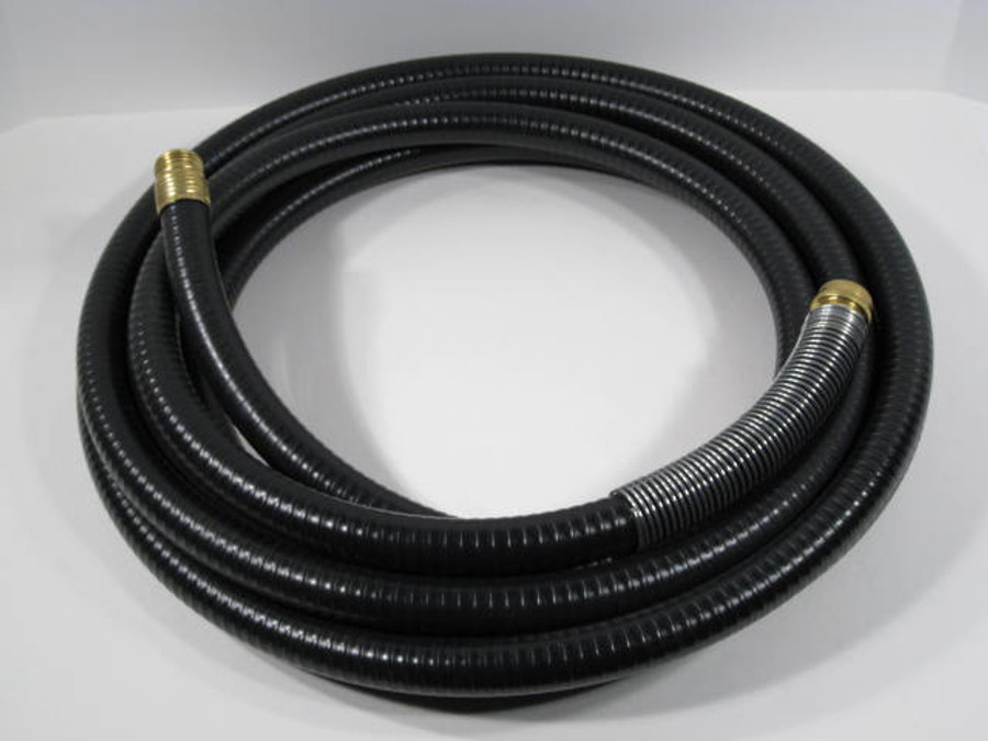 HVLP 20' Turbine Air Hose with Spring Guard, black 255630