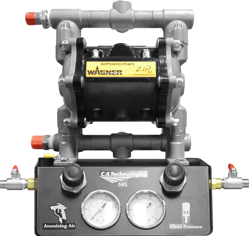 C.A. Technologies/C.A.T. ZIP-W5.U550.STSS7 WALL MOUNTED ZIP 52 PNEUMATIC DOUBLE DIAPHRAGM PUMP (SS) W/ 5 GALLON SIPHON