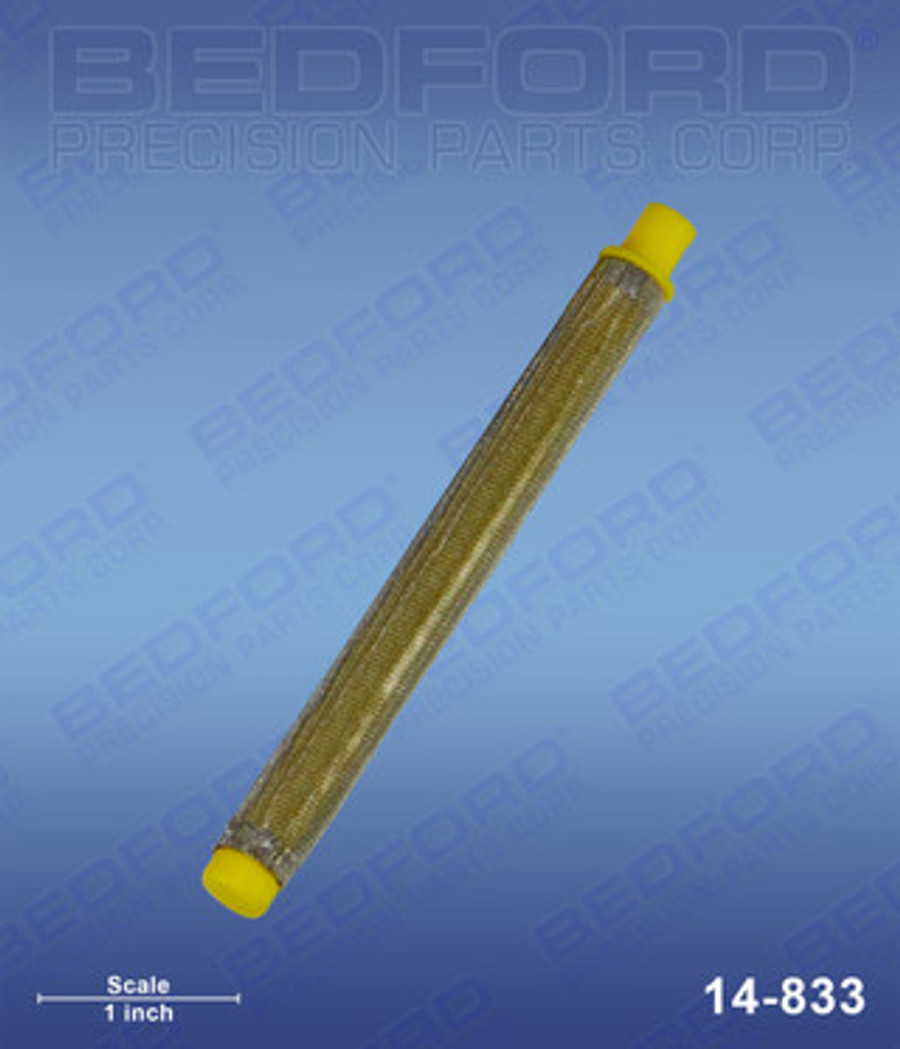 Bedford 14-833 Gun Filter, 100 Mesh, Yellow Replacement for LARIUS 11037