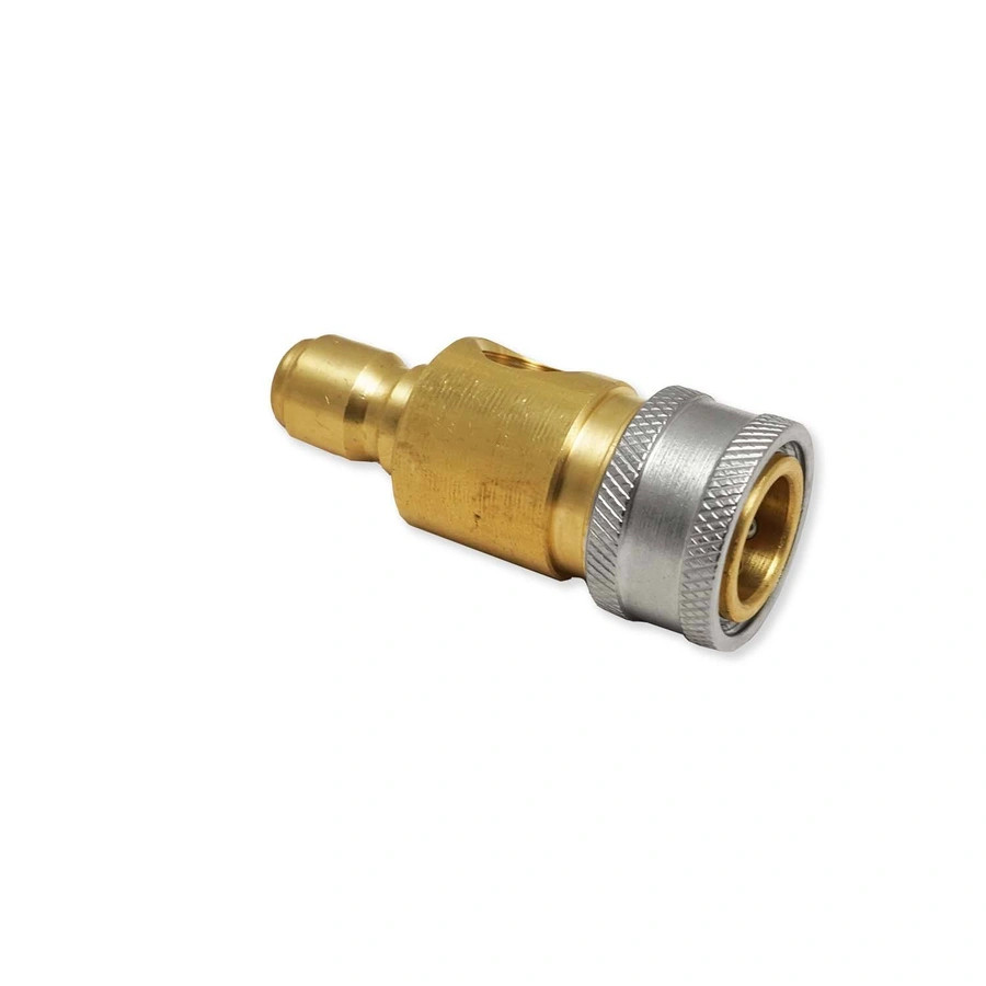 MTM Hydro 24.0100 Brass Top Mount Pressure Gauge Fitting with Port