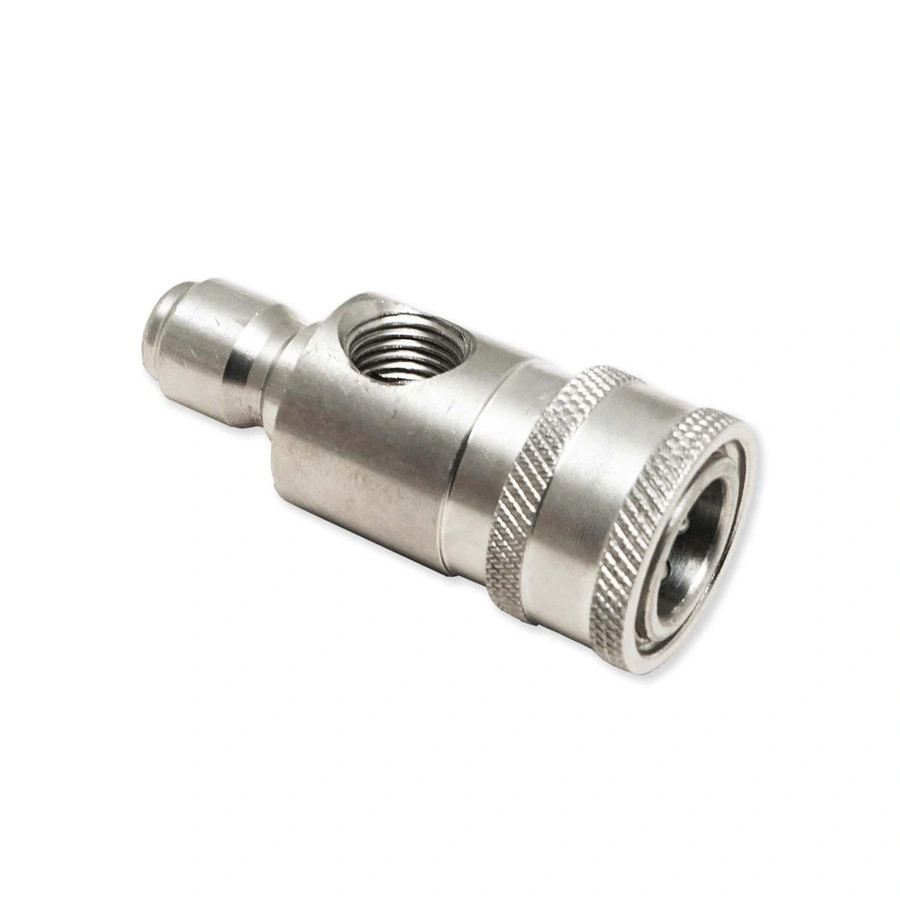 Veloci 24.0101 STAINLESS TOP MOUNT PRESSURE GAUGE FITTING WITH PORT