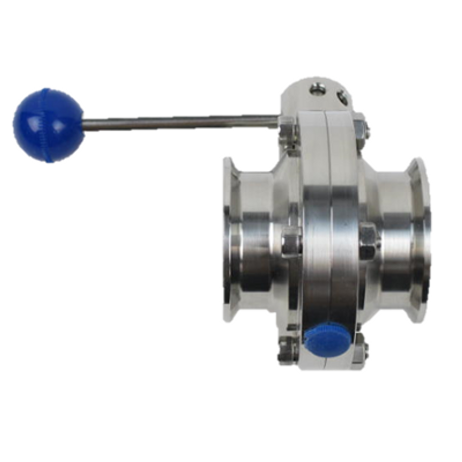 Westco Sanitary fittings butterfly valve with clamp ends
