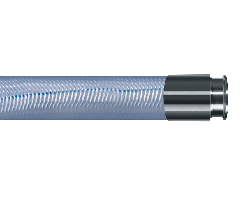 1 1/2" Kuri-Tec K3150 Sanitary Food & Beverage Hose w/ Tri-Clamp Ends