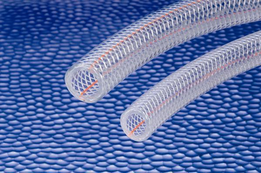 1 1/4" Sanitary - 3150 Kuri-Tec Clear Braid PVC Hose (Quantity = Ft. Length)