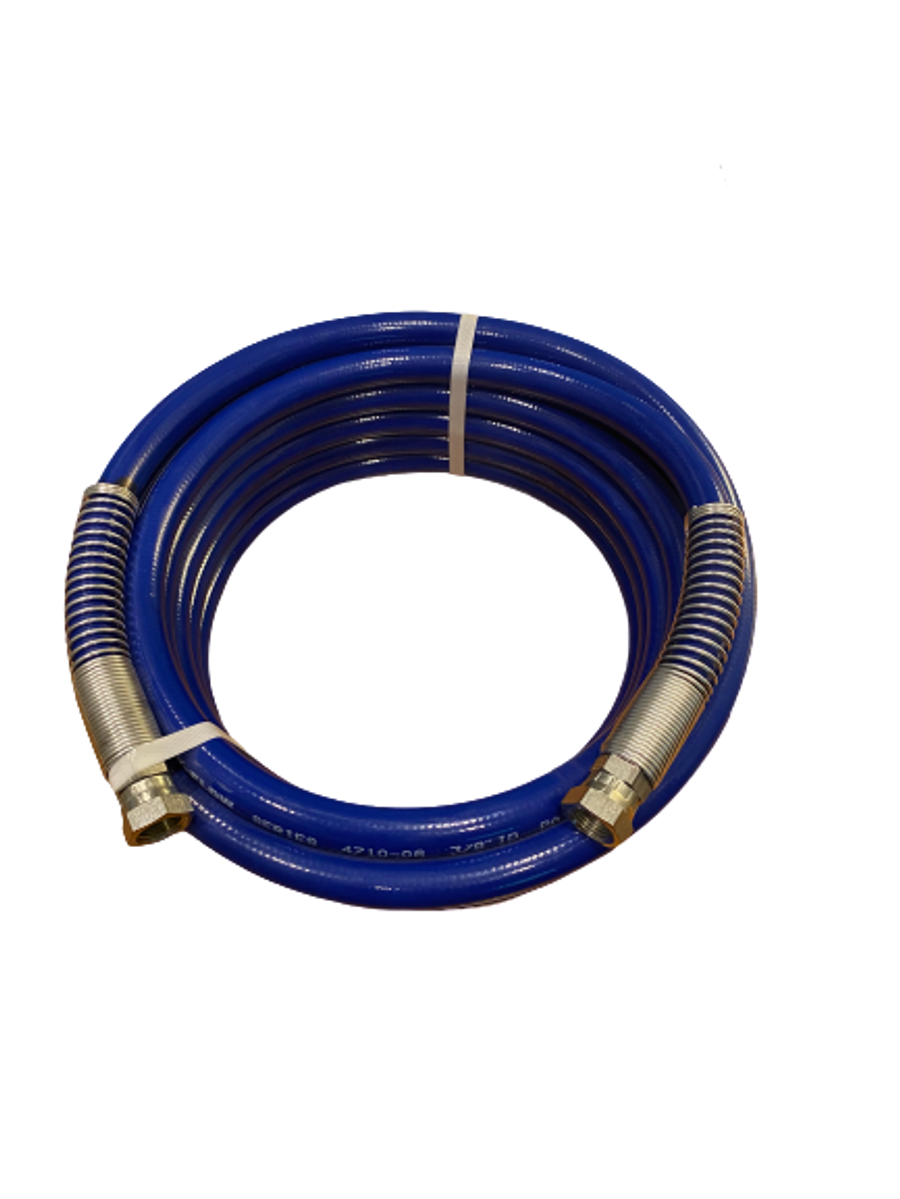 Poly-Flow Series 4910 high pressure airless spray paint hose. 5600 PSI Maximum.